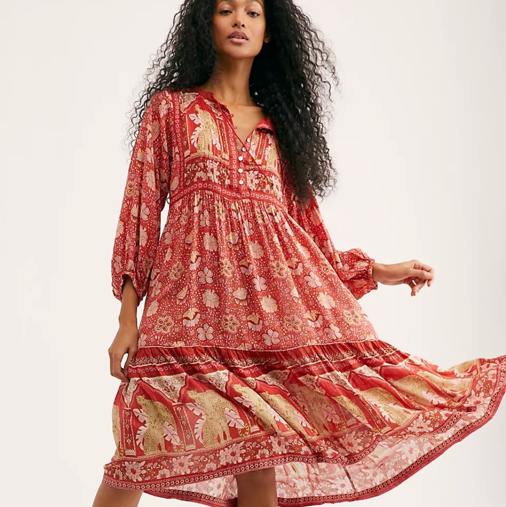 Spell and the Gypsy - Poinciana Gown in Cherry